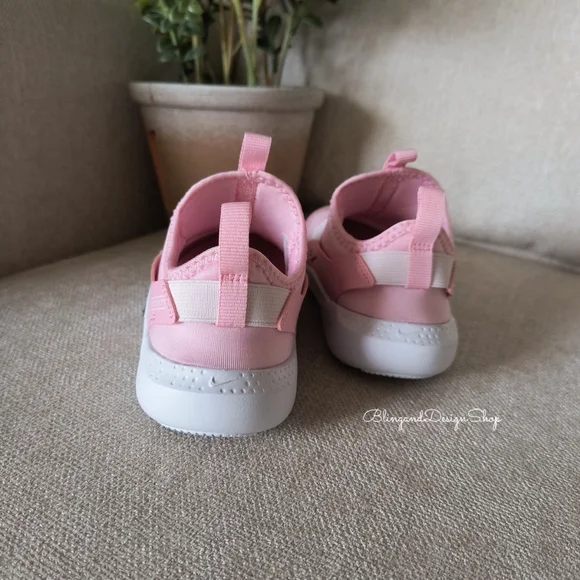 Bling Nike Flex Runner 4 Baby Toddler Girl Shoes Pink Customized Nikes With Gold